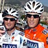 Frank und Andy Schleck während der zweiten Etappe der Tour de France 2009